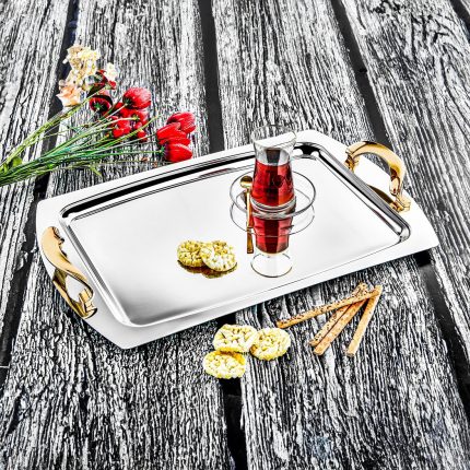 HÜMA Sade Gold ÇAY TEPSİSİ