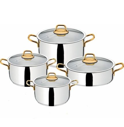Vento 8 Parça Tencere Seti Gold XL
